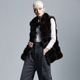 卸売および注文の良質の女性の冬ののどの毛皮は、工場価格のシンセン ユリ チェン与えます